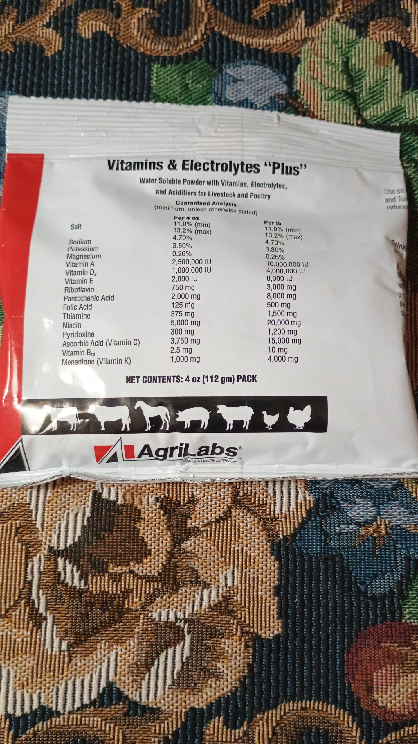 Agrilabs -Vitamins & Electrolytes "Plus"