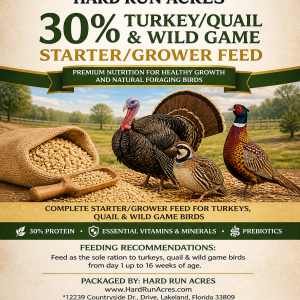 30% Turkey / Quail & Wild Game Feed