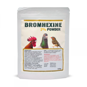 Bromhexine 2% Powder for Birds - Clears Mucus from Airways